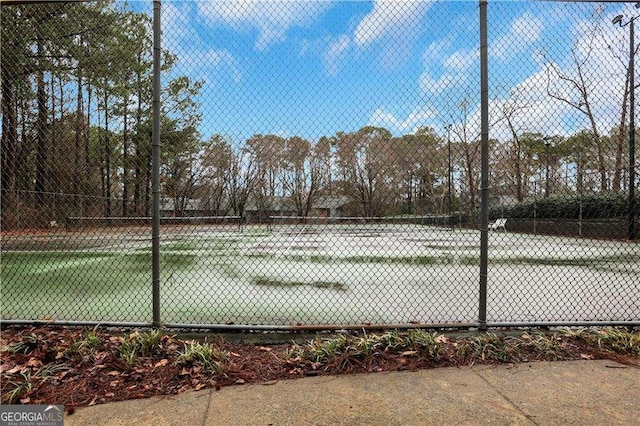 view of tennis court