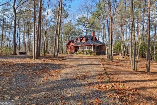 view of front of property