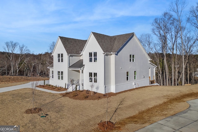 view of side of property