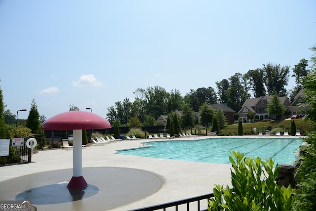 view of pool with a patio area