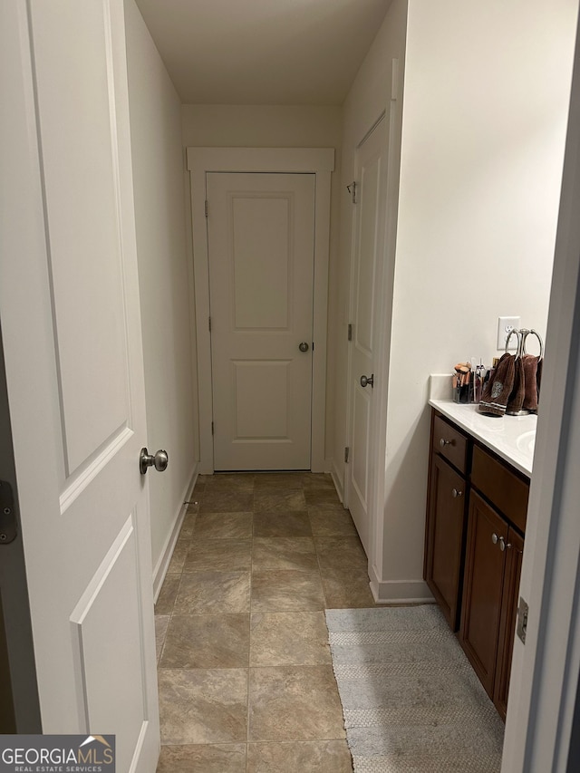 bathroom with vanity