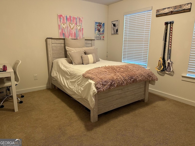 bedroom featuring carpet flooring