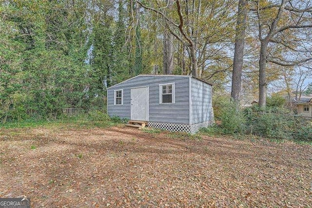 view of outbuilding