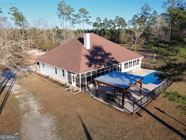 birds eye view of property