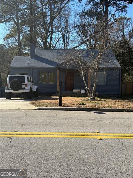 ranch-style house with a garage