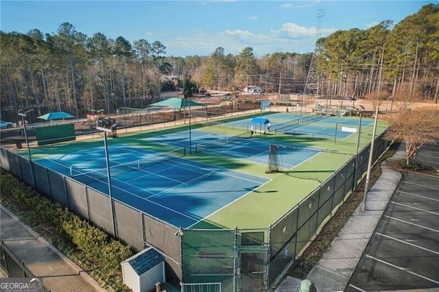 view of sport court