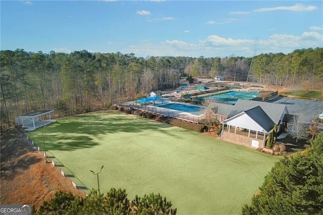 birds eye view of property