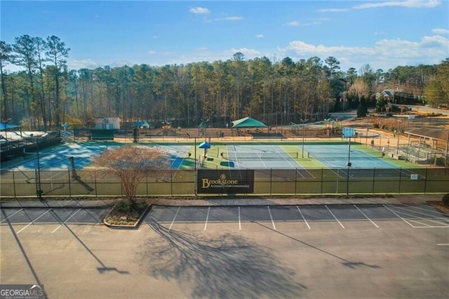 view of tennis court