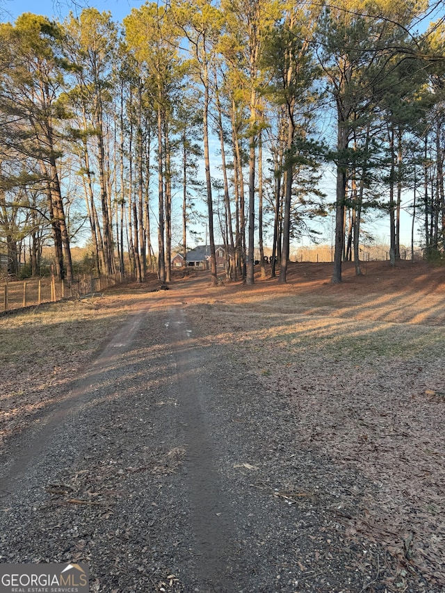 view of road