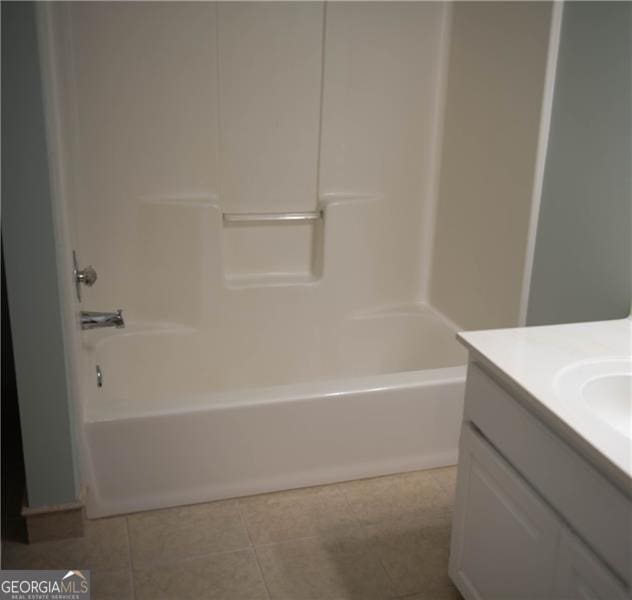 bathroom featuring vanity and tile patterned floors