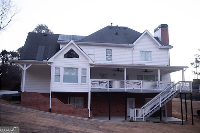 view of rear view of property