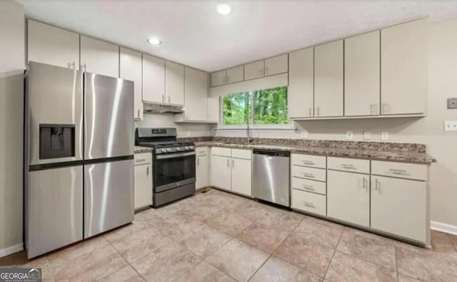 kitchen featuring appliances with stainless steel finishes