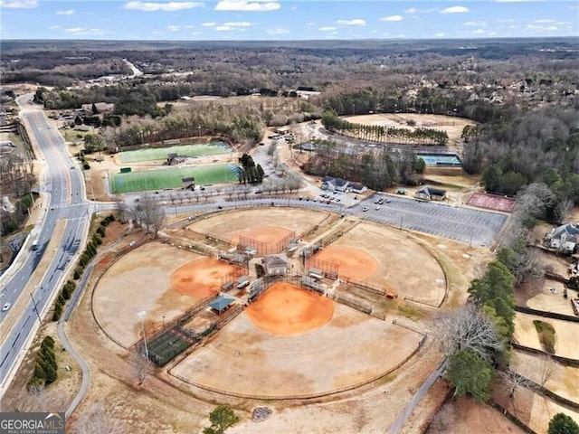 birds eye view of property