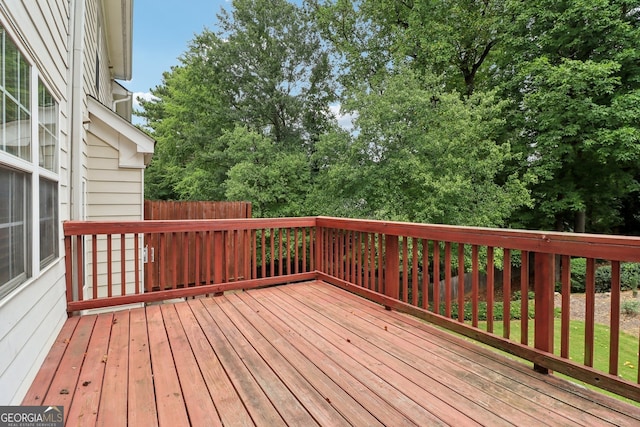 view of wooden terrace