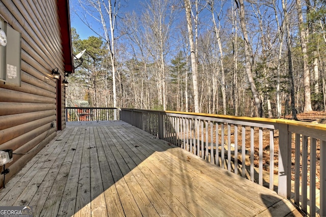 view of wooden terrace