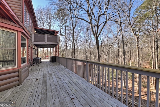 view of wooden terrace