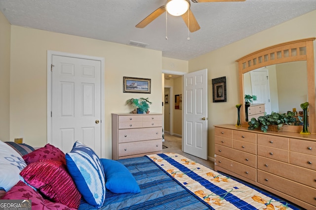 3700 Mays Xing SW, Atlanta, GA 30331 - bedroom featuring a textured ceiling and ceiling fan
