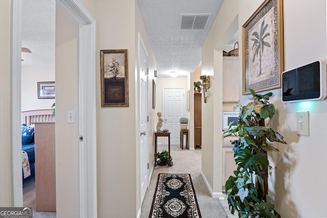 3700 Mays Xing SW, Atlanta, GA 30331 - corridor featuring light colored carpet, a textured ceiling, and baseboards