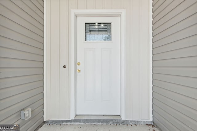 view of entrance to property