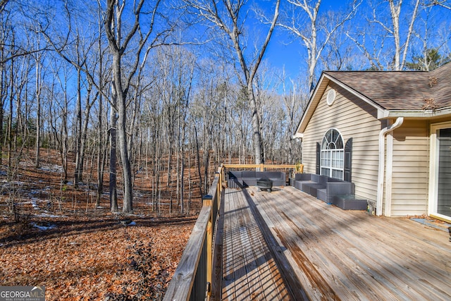 390 Apple Rdg Unit 2, Dawsonville, GA 30534 - deck with outdoor lounge area