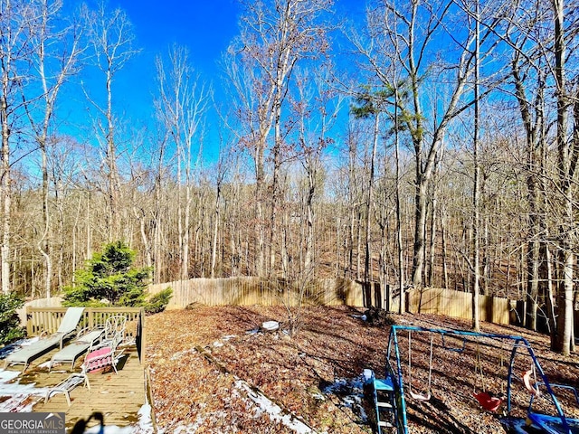 390 Apple Rdg Unit 2, Dawsonville, GA 30534 - view of yard featuring fence