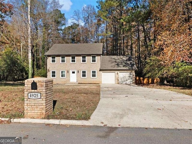 view of colonial inspired home