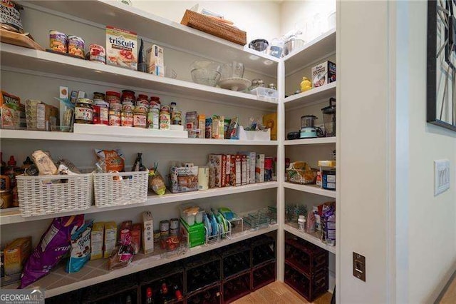 view of pantry