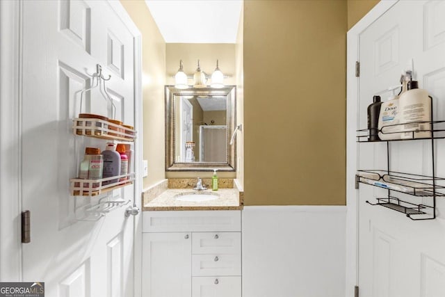 bathroom with vanity