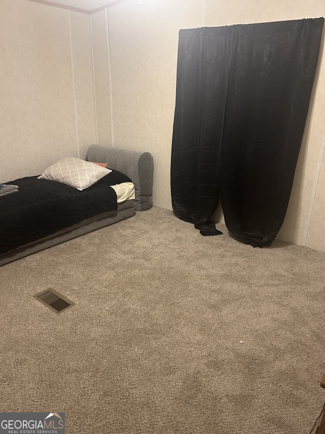 bedroom featuring carpet flooring