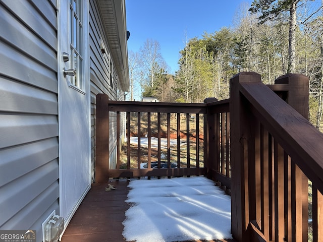 view of wooden terrace