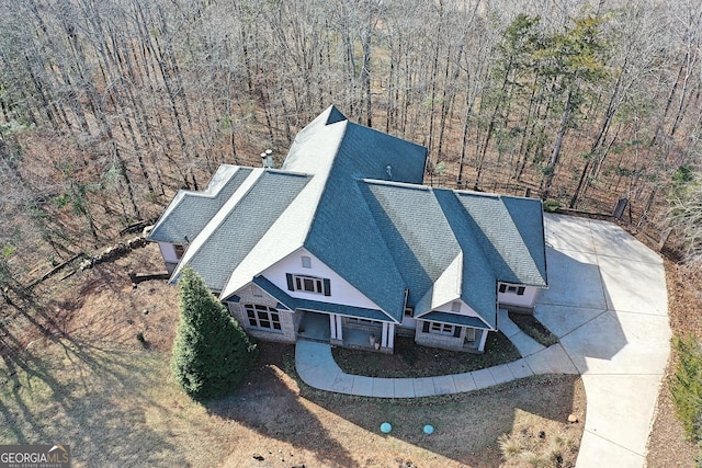 birds eye view of property