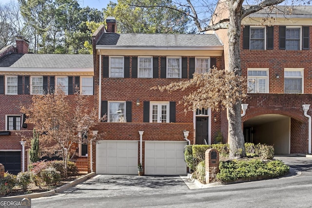 view of front of house featuring a garage