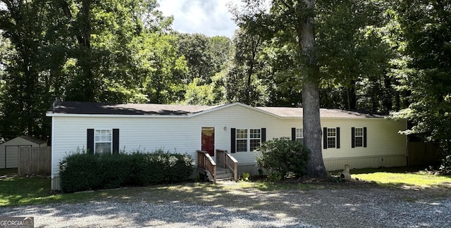 view of front of home