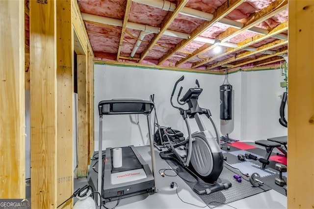 view of workout room