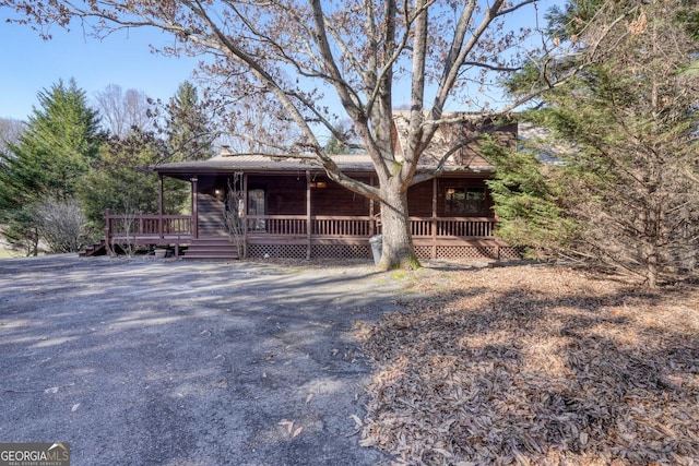 view of front of home