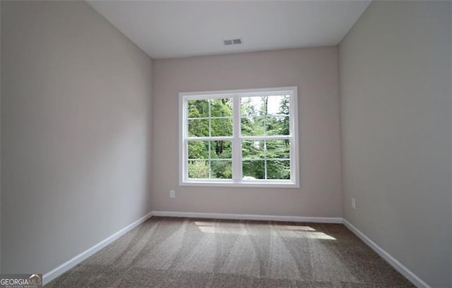 unfurnished room with carpet