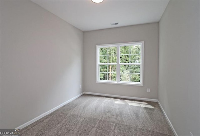 view of carpeted empty room