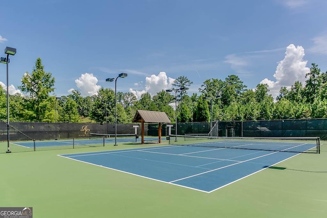 view of tennis court