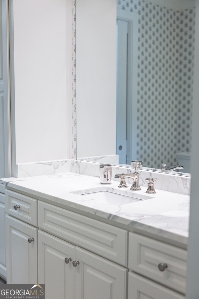 bathroom featuring vanity