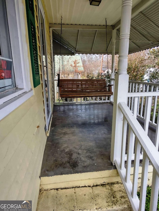 view of patio / terrace with a porch