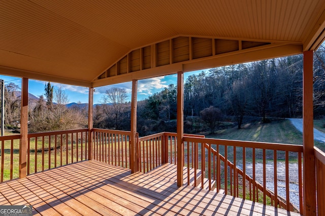 view of wooden terrace