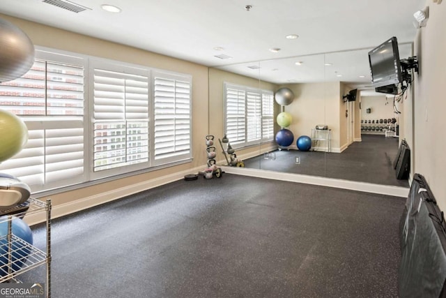 view of exercise room