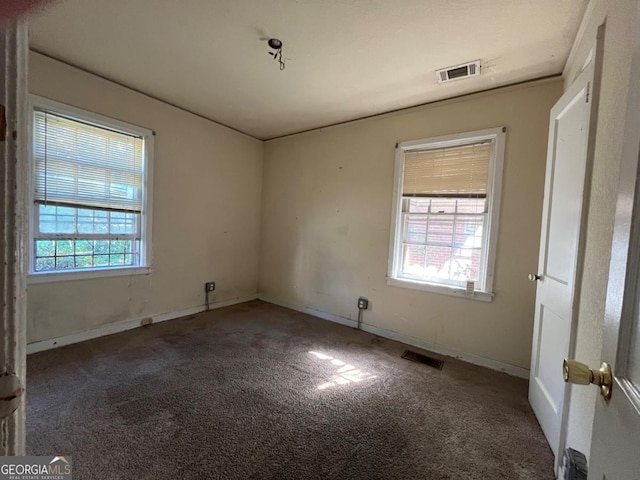 view of carpeted empty room