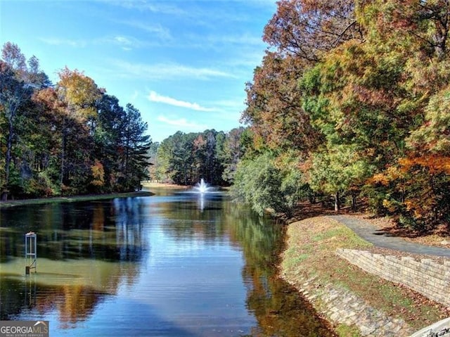 view of water feature