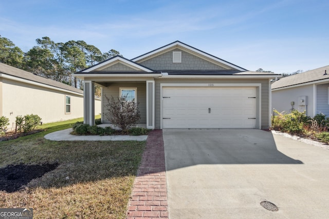 ranch-style house with a garage