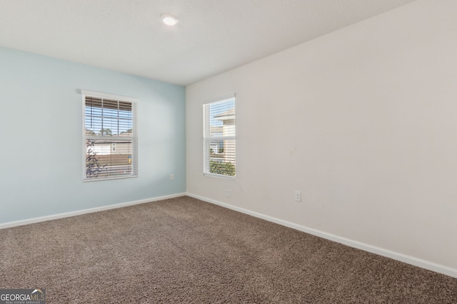 view of carpeted empty room