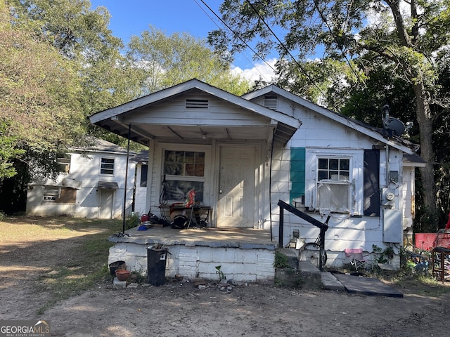 view of bungalow