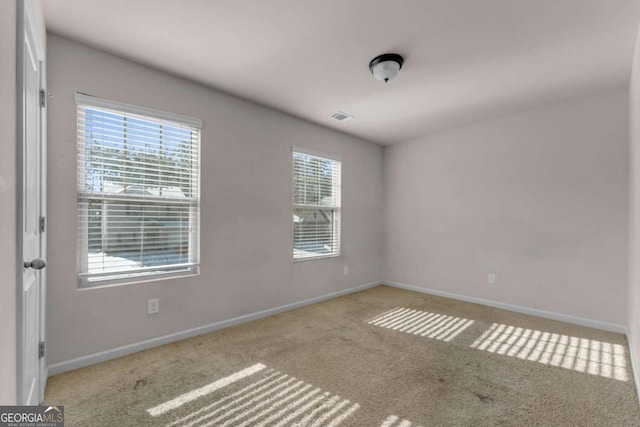 view of carpeted empty room