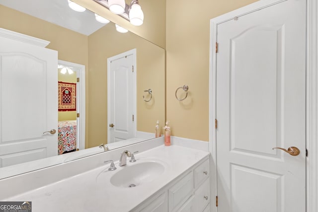 bathroom featuring vanity