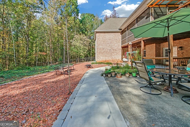 view of patio